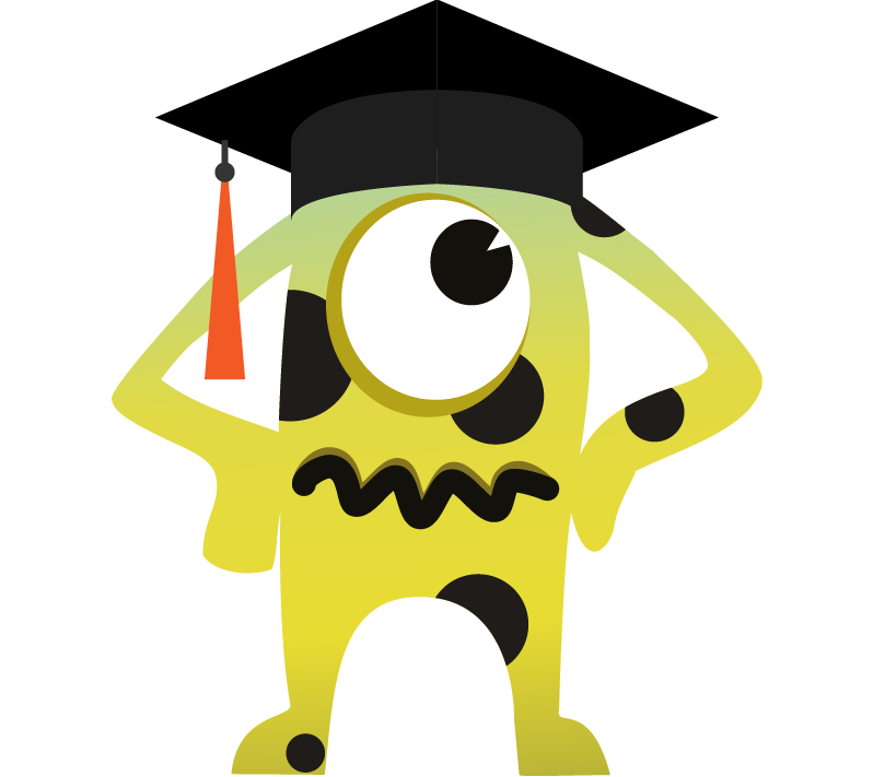 The drafter software testing monster graduating as a fully fledged tester after taking Dojo courses