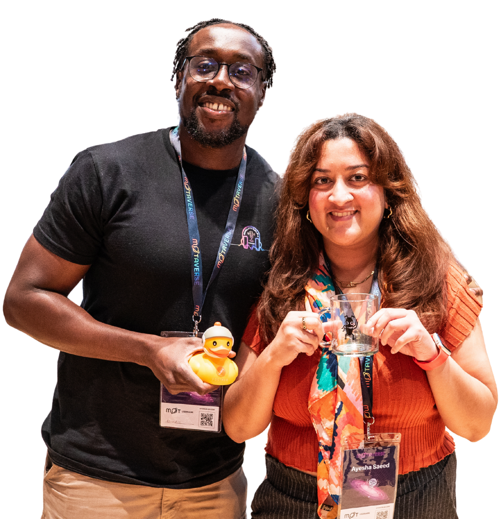 Eamon Droko and Ayesha Saeed