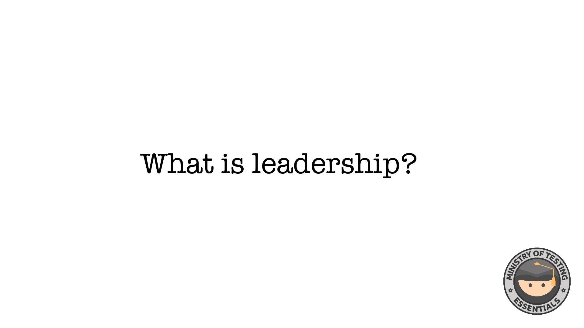 What's Leadership?