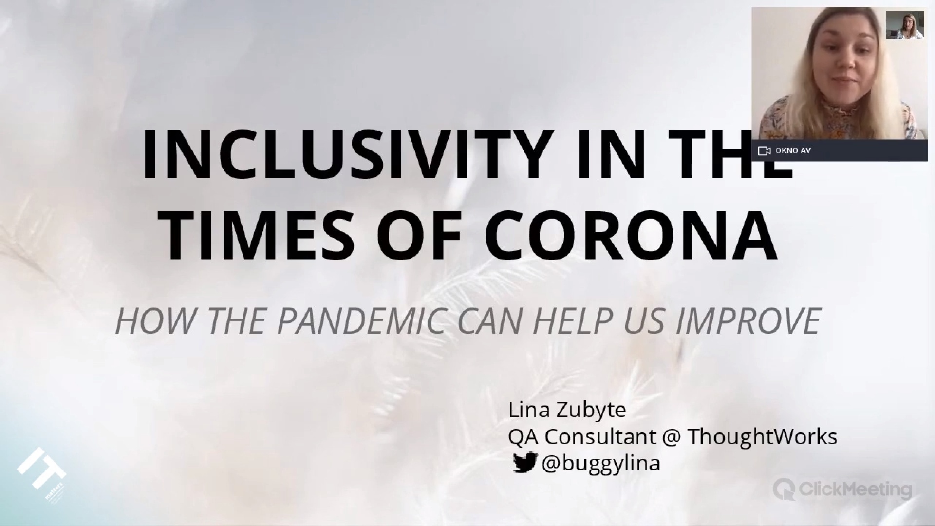 Inclusivity in the Times of Corona - Lina Zubyte