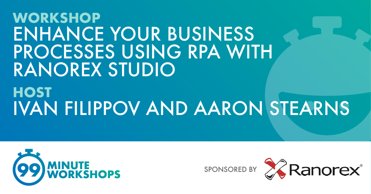 Enhance Your Business Processes Using RPA with Ranorex Studio banner image