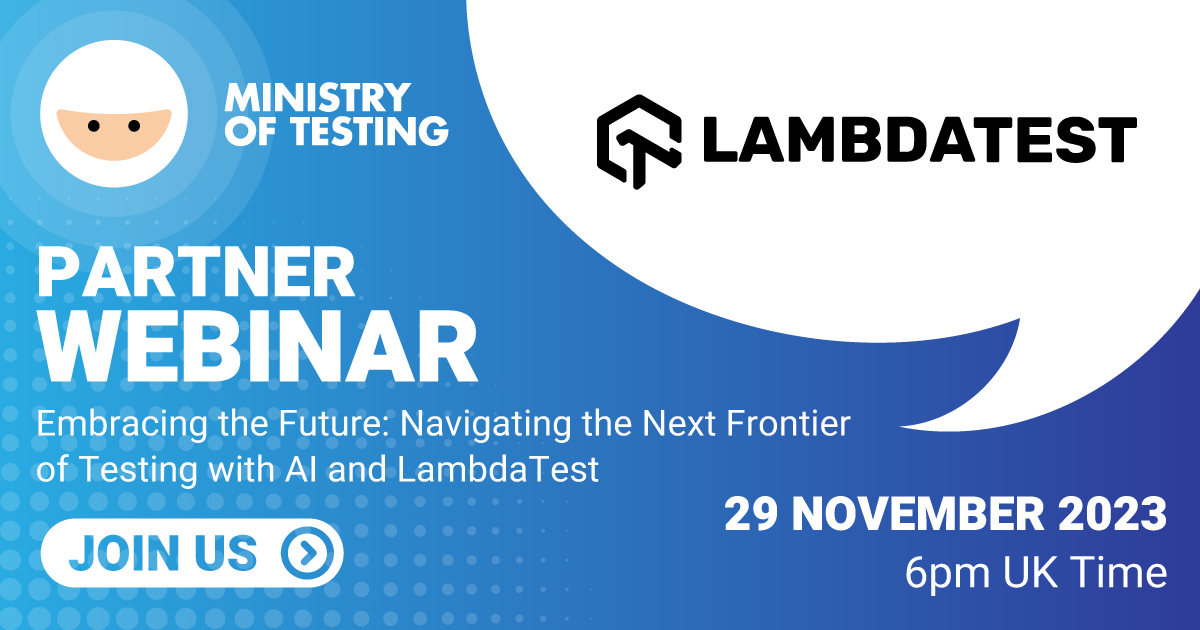 Embracing the Future: Navigating the Next Frontier of Testing with AI and LambdaTest banner image